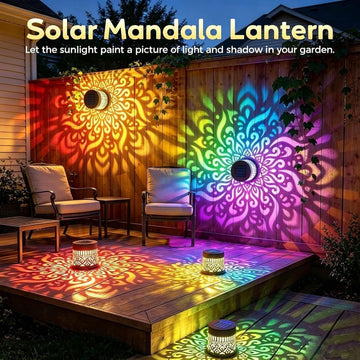 Solar powered mandala light