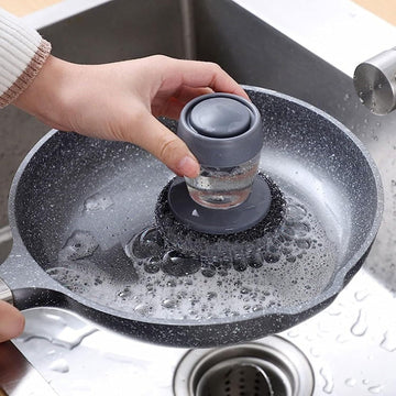 Soap dispenser palm brush